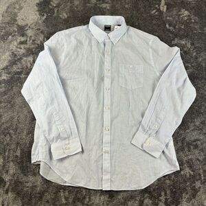 Todd Snyder Striped Button Up Long Sleeve Men's XXL Light Blue NWT Cotton